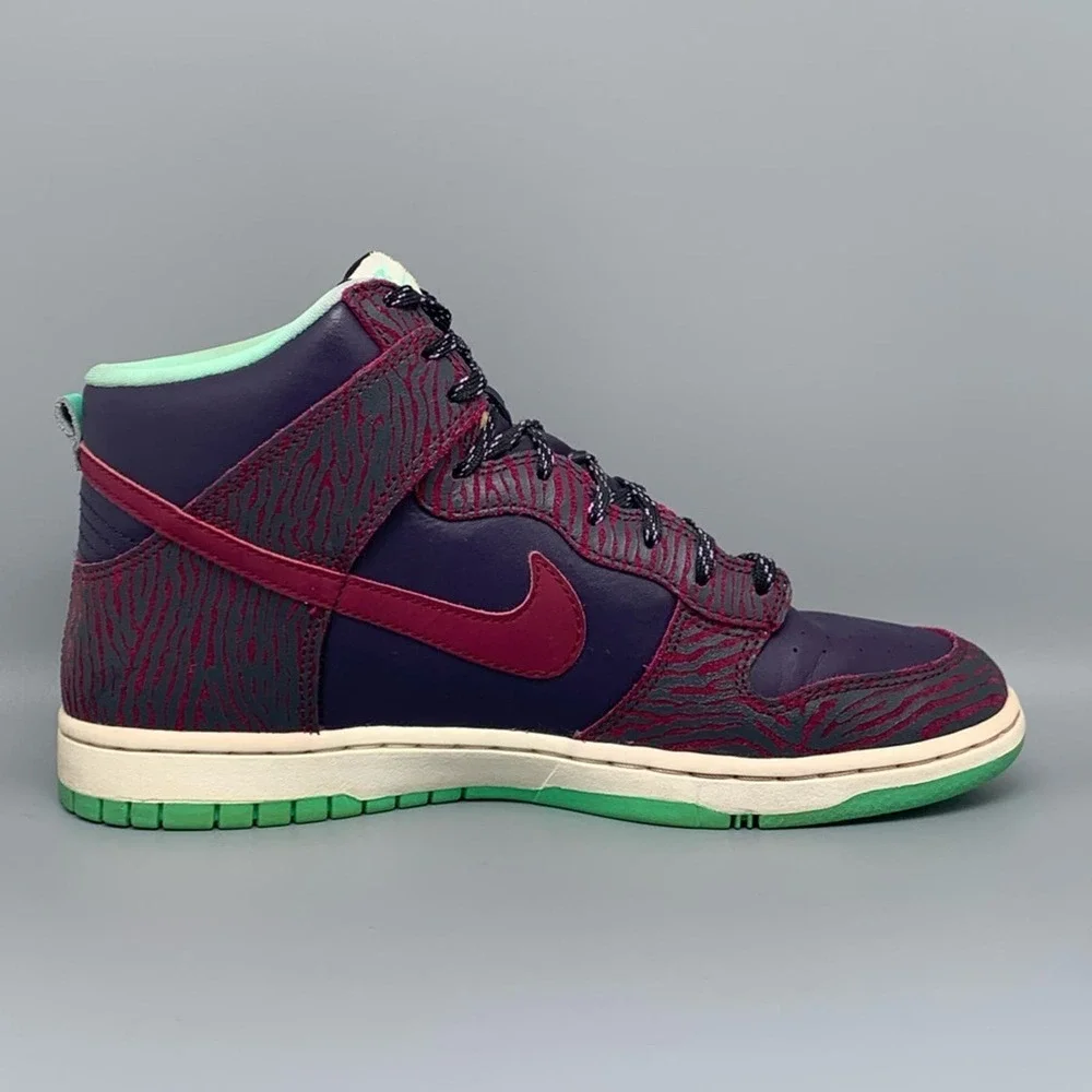 Nike Dunk High Skinny Print Skate Shoes 543242-500 Women's Sz 8.5 - Picture 8 of 10